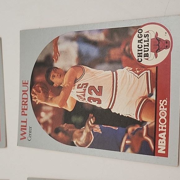 1990 NBA Hoops Chicago Bulls Cards 4 Count - Picture 5 of 10
